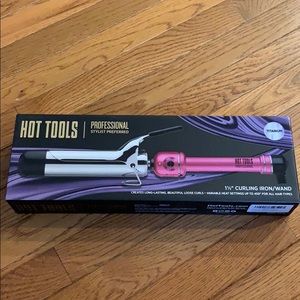 NEW: 1 1/2” Hot Tools Pink Titanium Curling Iron